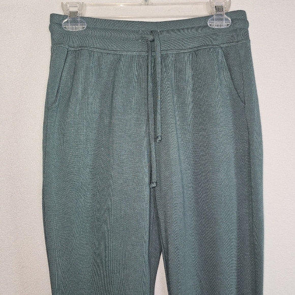 Beyond Yoga Weekend Sweatpants Sz S Teal Drawstring Comfort - Picture 3 of 12